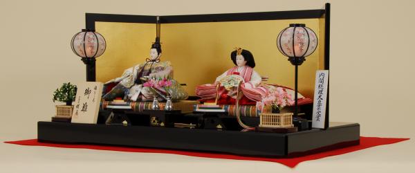平飾り 雛人形　京都西陣帯 山口美術織物　山口美術織物の菊御苑唐織