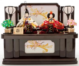透明黒光沢　のしめに桜　板玉台収納飾り